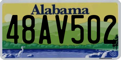 AL license plate 48AV502
