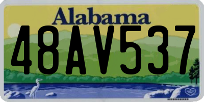 AL license plate 48AV537