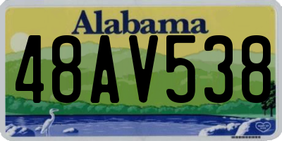 AL license plate 48AV538