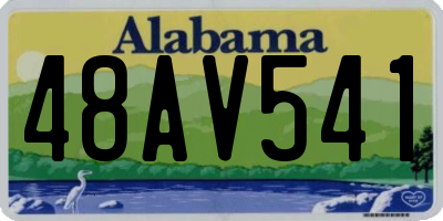 AL license plate 48AV541