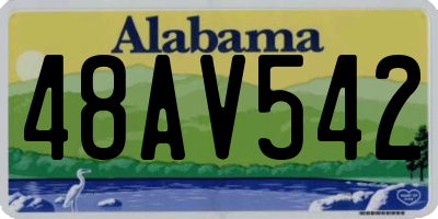 AL license plate 48AV542