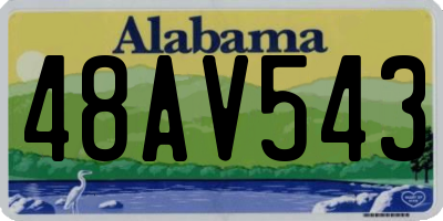 AL license plate 48AV543