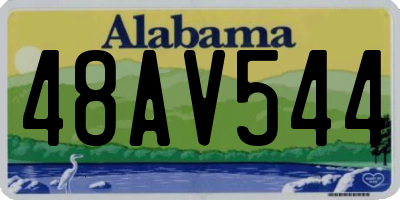 AL license plate 48AV544