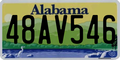 AL license plate 48AV546