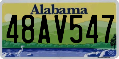 AL license plate 48AV547