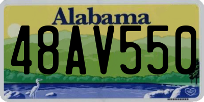 AL license plate 48AV550