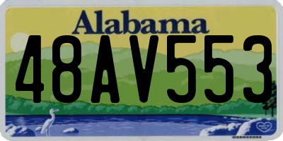 AL license plate 48AV553