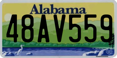 AL license plate 48AV559