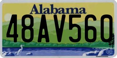 AL license plate 48AV560