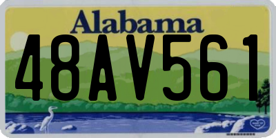 AL license plate 48AV561