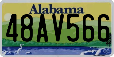 AL license plate 48AV566