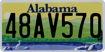AL license plate 48AV570
