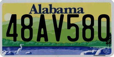 AL license plate 48AV580