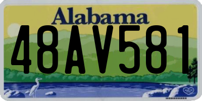 AL license plate 48AV581
