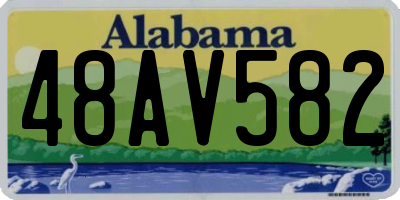 AL license plate 48AV582