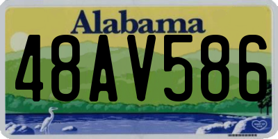 AL license plate 48AV586