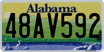 AL license plate 48AV592