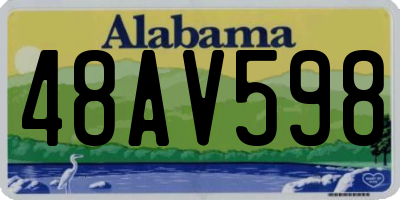 AL license plate 48AV598