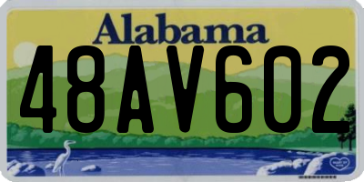 AL license plate 48AV602