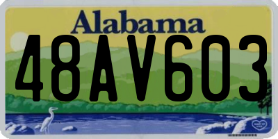 AL license plate 48AV603