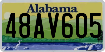 AL license plate 48AV605