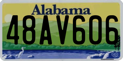 AL license plate 48AV606
