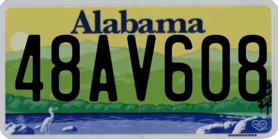 AL license plate 48AV608
