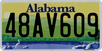 AL license plate 48AV609