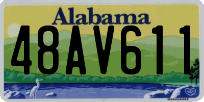 AL license plate 48AV611