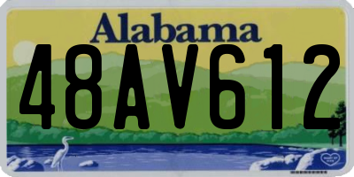 AL license plate 48AV612