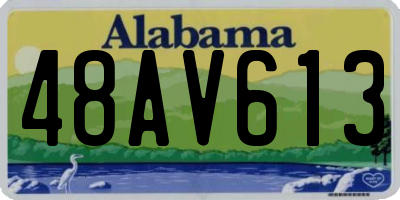 AL license plate 48AV613