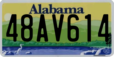 AL license plate 48AV614