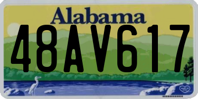AL license plate 48AV617
