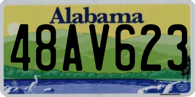 AL license plate 48AV623