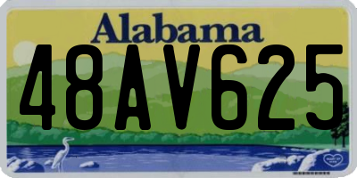 AL license plate 48AV625