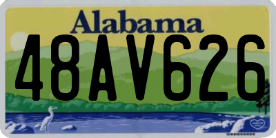AL license plate 48AV626