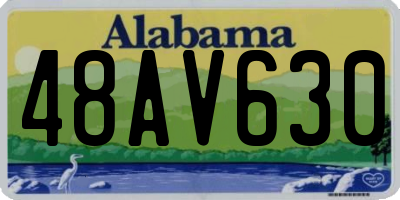 AL license plate 48AV630