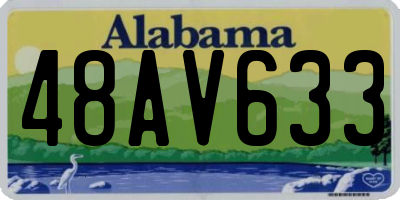 AL license plate 48AV633