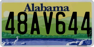 AL license plate 48AV644