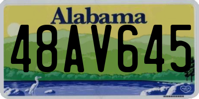 AL license plate 48AV645
