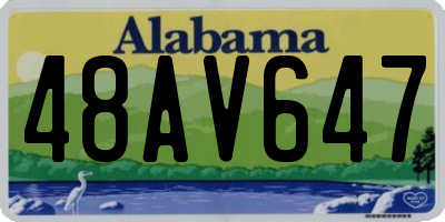 AL license plate 48AV647