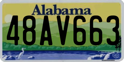 AL license plate 48AV663