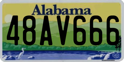 AL license plate 48AV666