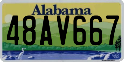 AL license plate 48AV667
