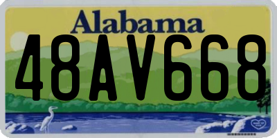 AL license plate 48AV668