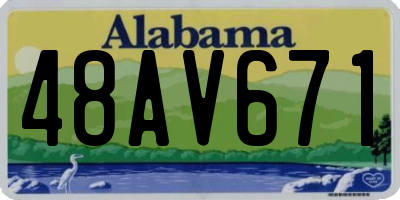 AL license plate 48AV671