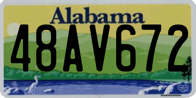 AL license plate 48AV672