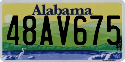 AL license plate 48AV675