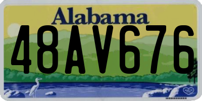 AL license plate 48AV676