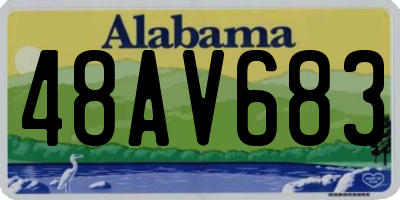 AL license plate 48AV683